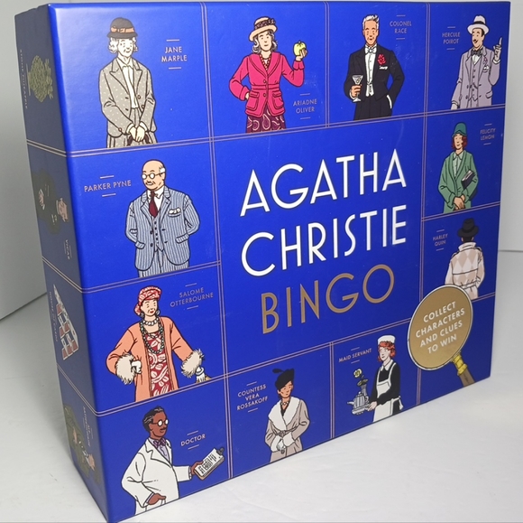 Agatha Christie Other - Agatha Christie Bingo 2022 Board Game Open Box New Complete